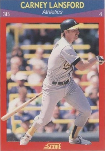 1990 Score Superstars - Carney Lansford #20