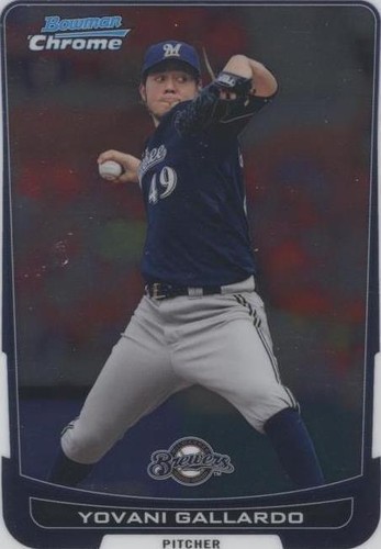 2012 Bowman Chrome - Yovani Gallardo #71