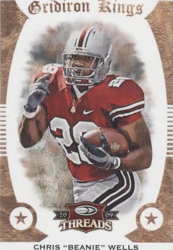 2009 Donruss Threads Chris Wells #12
