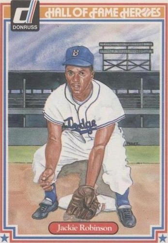 1983 Donruss Hall of Fame Heroes - Jackie Robinson #6