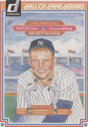 1983 Donruss Hall of Fame Heroes - Mickey Mantle #43