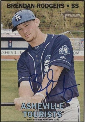 2016 Topps Heritage Minor League Edition - Brendan Rodgers #ROA-BR