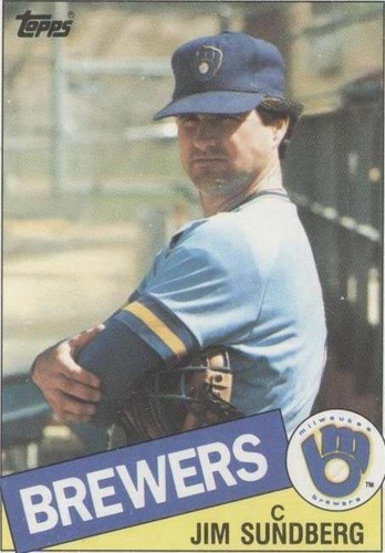 Jim Sundberg 1985 Topps Milwaukee Brewers #446 R321J 39 | eBay