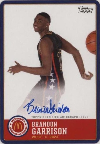2023 Topps Chrome McDonald's All American - Brandon Garrison #PA-BG
