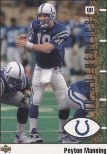 2002 UD Authentics Peyton Manning #38