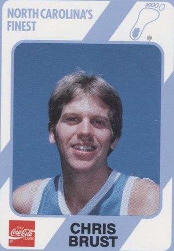 1989-90 Collegiate Collection/Coca-Cola North Carolina's Finest - Chris Brust #193