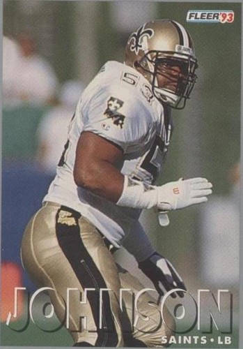 1993 Fleer Shell FACT (Football & Academics: A Championship Team) Vaughan Johnson #49