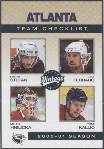 2001-02 Upper Deck Vintage - Milan Hnilicka Patrik Stefan Ray Ferraro #17