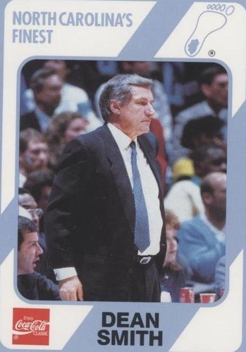 1989-90 Collegiate Collection/Coca-Cola North Carolina's Finest - Dean Smith #5