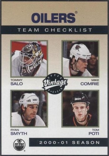 2001-02 Upper Deck Vintage - Mike Comrie Ryan Smyth Tom Poti #105
