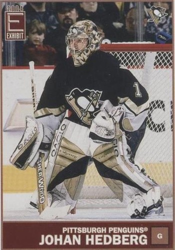2003-04 Pacific Exhibit - Johan Hedberg #117