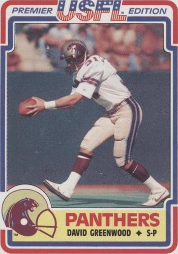 1984 Topps USFL David Greenwood #61