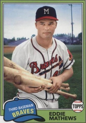 2018 Topps Archives - Eddie Mathews #258