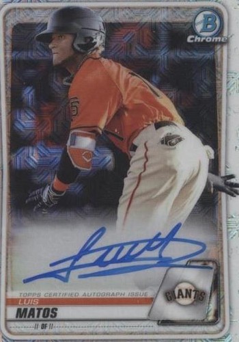 2020 Bowman Chrome - Luis Matos #BCMA-LM