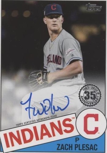 2020 Topps - Zach Plesac #85BA-ZP