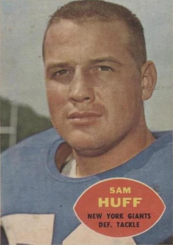 Sam Huff Football Trading Cards