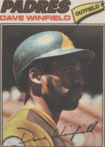 1977 Topps Baseball Patches Cloth Stickers - Dave Winfield #52