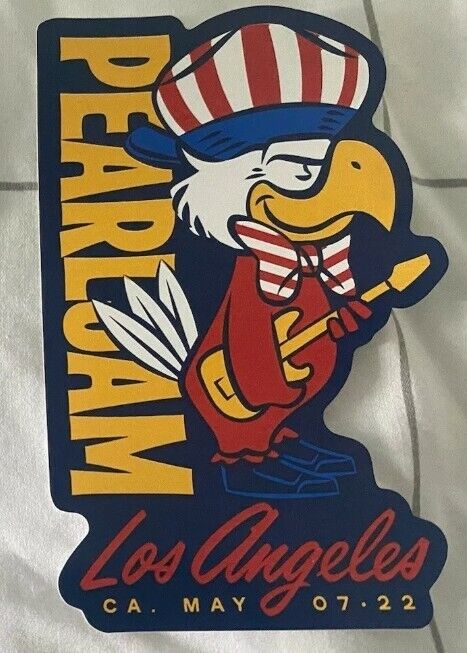 2022 Pearl Jam Los Angeles Night 2 official tour sticker