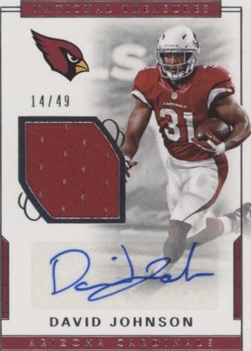 2016 Panini National Treasures David Johnson #54