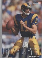1993 Fleer Shell FACT (Football & Academics: A Championship Team) Jim Everett #15