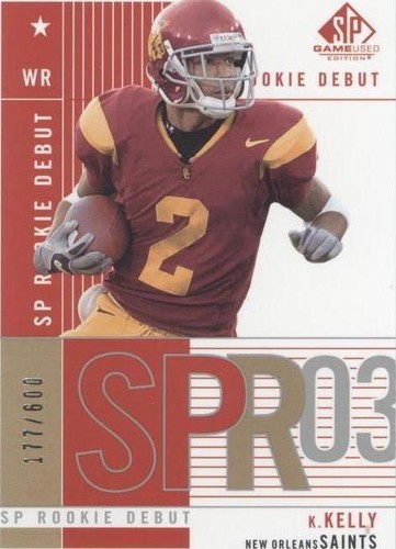2003 SP Game Used Edition Kareem Kelly #120