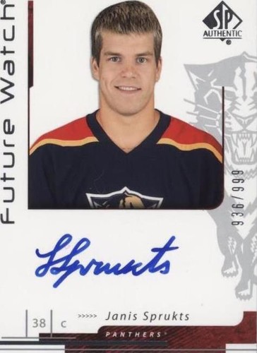 2006-07 SP Authentic - Janis Sprukts #182