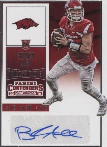 2016 Panini Contenders Draft Picks Brandon Allen #191
