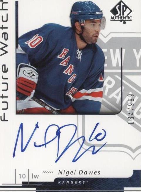 2006-07 SP Authentic - Nigel Dawes #191