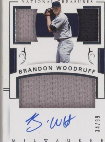 2018 Panini National Treasures - Brandon Woodruff #PCS-BW
