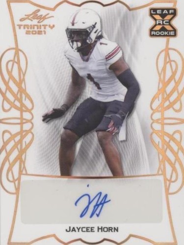 2021 Leaf Trinity Jaycee Horn #BA-JH3