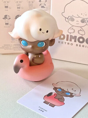 POP MART x DIMOO Retro Series Flamingo Mini Figure Art Toy Figurine Gift