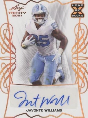 2021 Leaf Trinity Javonte Williams #BA-JW2