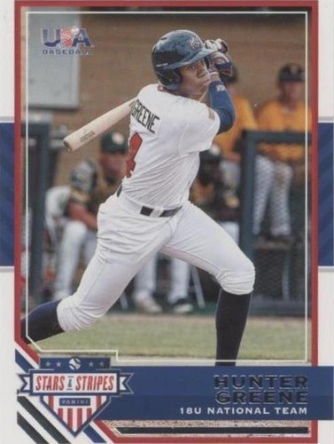2017 Panini USA Baseball Stars & Stripes - Hunter Greene #31