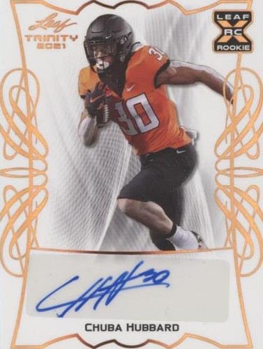 2021 Leaf Trinity Chuba Hubbard #BA-CH1