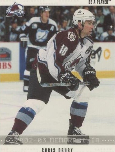 2002-03 In the Game Be A Player Memorabilia - Chris Drury #47