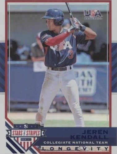 2017 Panini USA Baseball Stars & Stripes Longevity - Jeren Kendall #16
