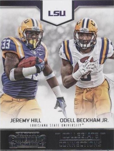 2016 Panini Contenders Draft Picks Jeremy Hill Odell Beckham Jr. #9