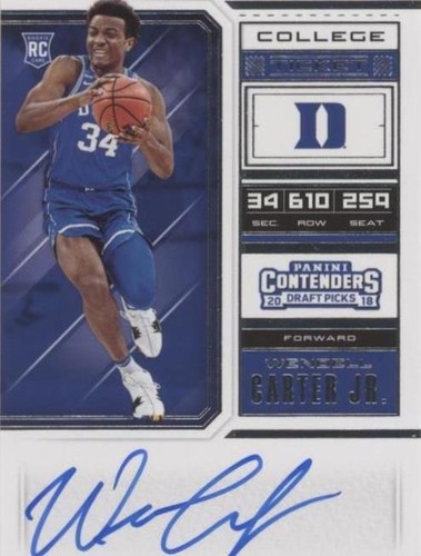 2018 Panini Contenders Draft Picks - Wendell Carter Jr. #57
