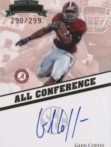 2009 Press Pass Legends Glen Coffee #AC-GC