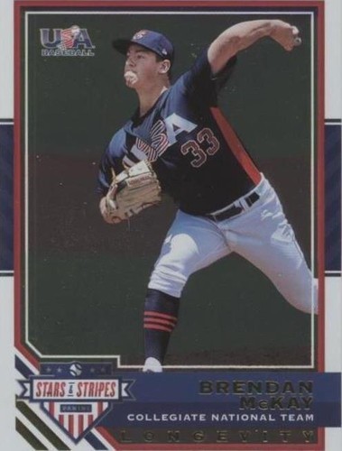 2017 Panini USA Baseball Stars & Stripes Longevity - Brendan McKay #18