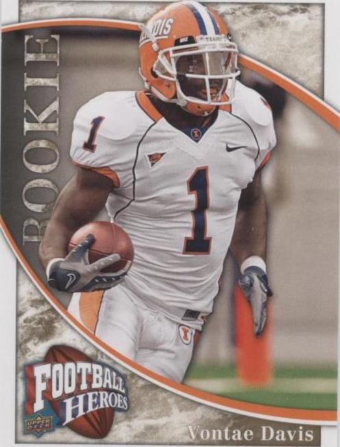2009 Upper Deck Football Heroes Vontae Davis #171