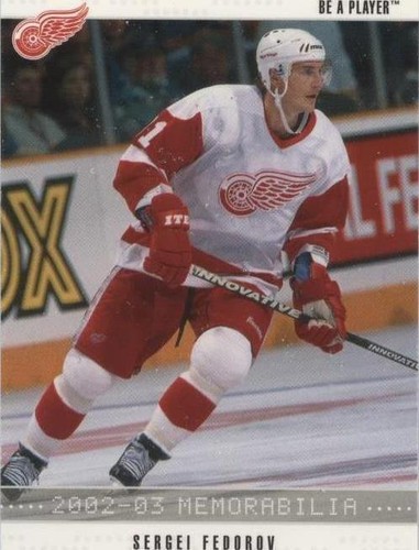 2002-03 In the Game Be A Player Memorabilia - Sergei Fedorov #133