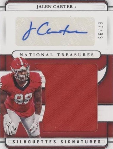 2023 Panini National Treasures Collegiate Jalen Carter #SS-JC