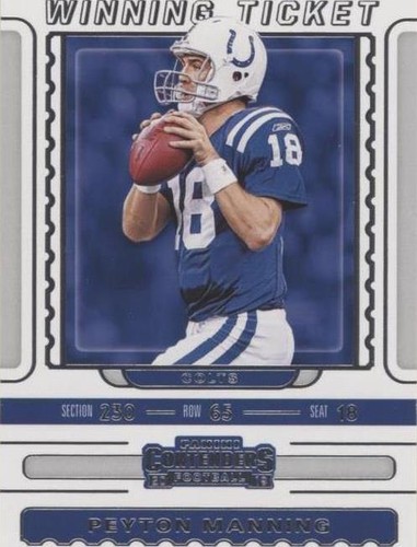 2019 Panini Contenders Peyton Manning #WT-3