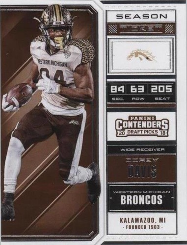 2018 Panini Contenders Draft Picks Corey Davis #23