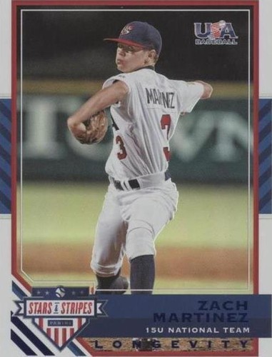 2017 Panini USA Baseball Stars & Stripes Longevity - Zach Martinez #61