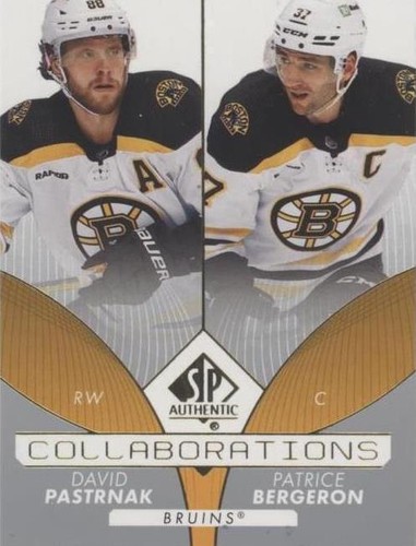 2022-23 SP Authentic - David Pastrnak Patrice Bergeron #C-7