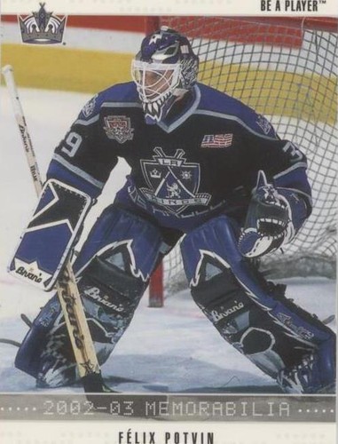 2002-03 In the Game Be A Player Memorabilia - Felix Potvin #35