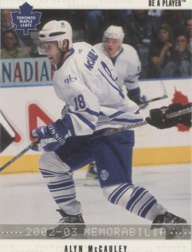 2002-03 In the Game Be A Player Memorabilia - Alyn McCauley #38
