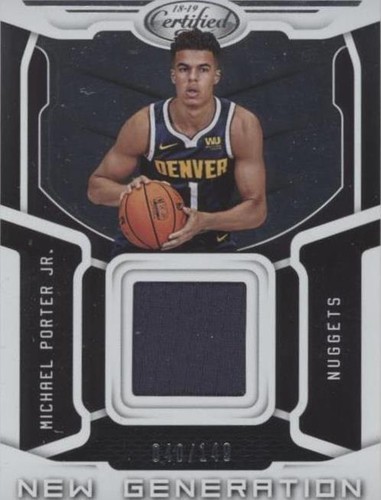 2018-19 Panini Certified - Michael Porter Jr. #NGJ-MP